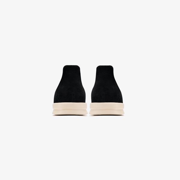 Nomad - Jet Black Hairy Suede / Shortbread