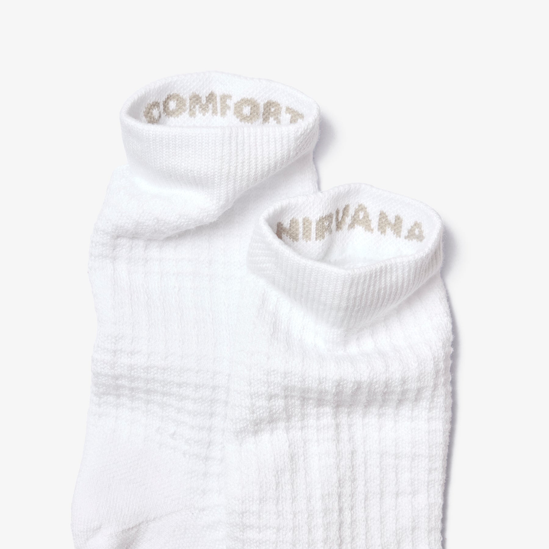 Waffle Cloud Crew Socks 3 Pack - Bright White