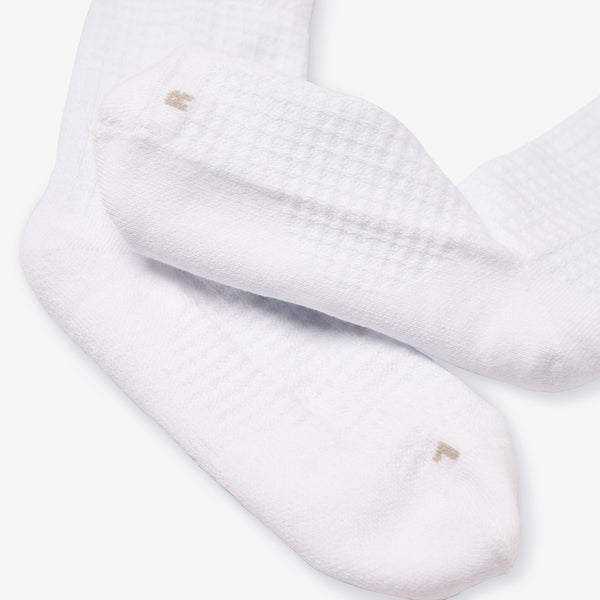 Waffle Cloud Crew Socks 3 Pack - Bright White